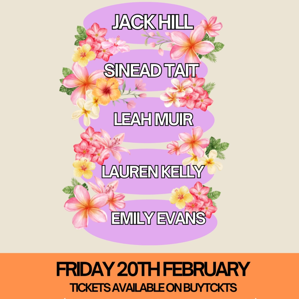 Jack Hill, Leah Muir, Lauren Kelly, Sinead Tait and Emily Evans